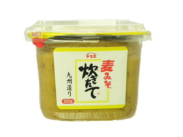 あまくち炊きたて麦みそ_500gカップ